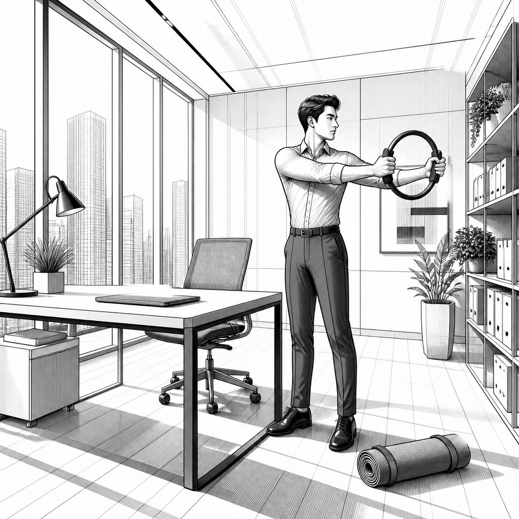 Pilates gegen Rundrücken: Warum Fünf-Minuten-Pausen im Büro immer mehr Nutzer finden Pilates gegen Rundrücken: Warum Fünf-Minuten-Pausen im Büro immer mehr Nutzer finden