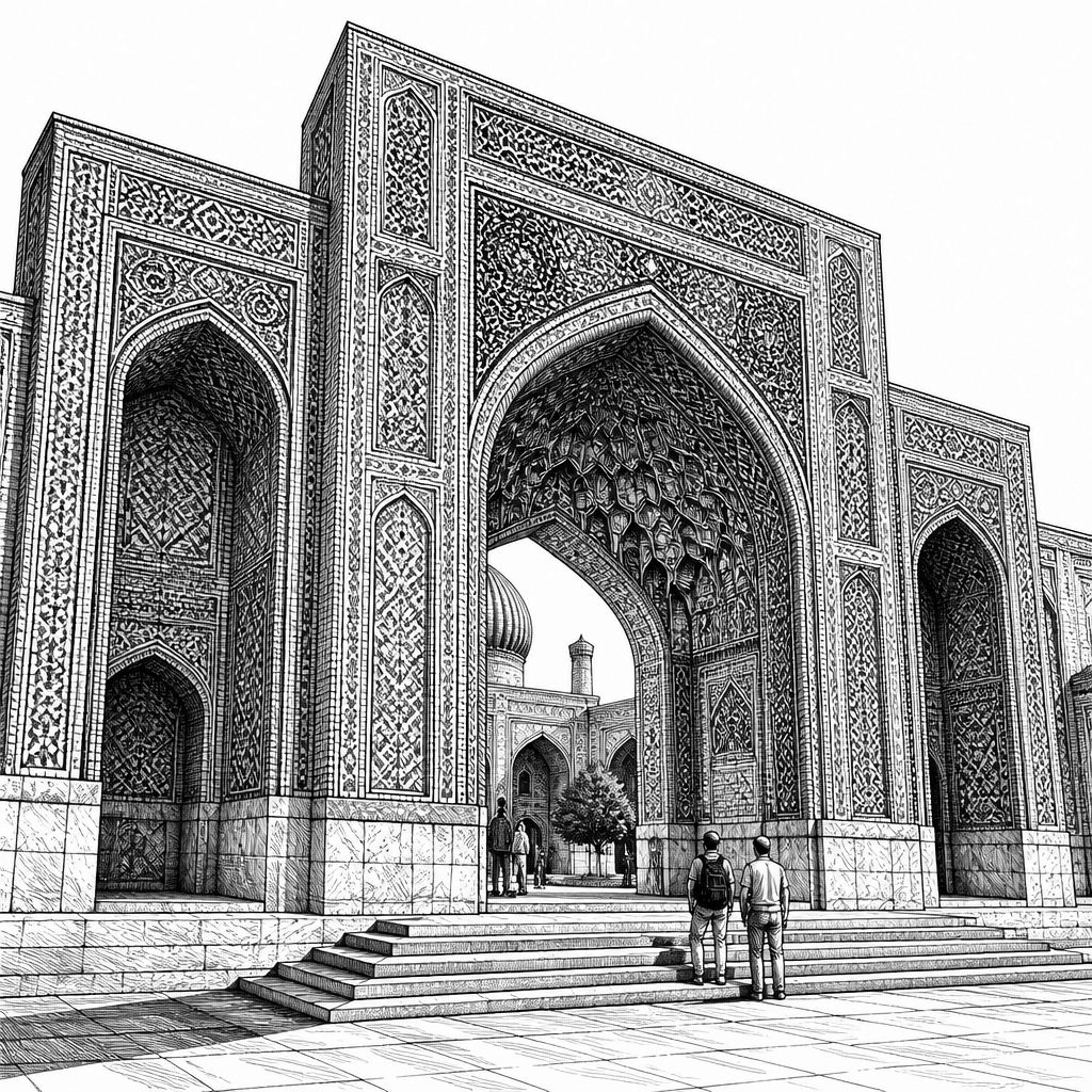 Registon in Samarkand: Die türkisen Fassaden als Blick in die timuridische Baukultur Registon in Samarkand: Die türkisen Fassaden als Blick in die timuridische Baukultur