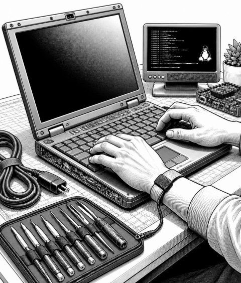 ai-repair-cafe-linux-laptop