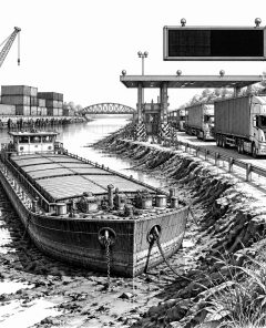 ai-rhein-niedrigwasser-lkw-sonntagsfahrverbot