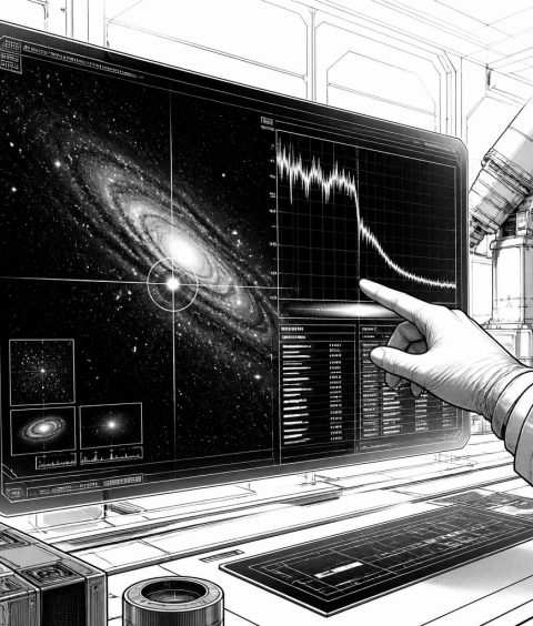 ai-schwarzloch-sterne-jwst-roter-punkt