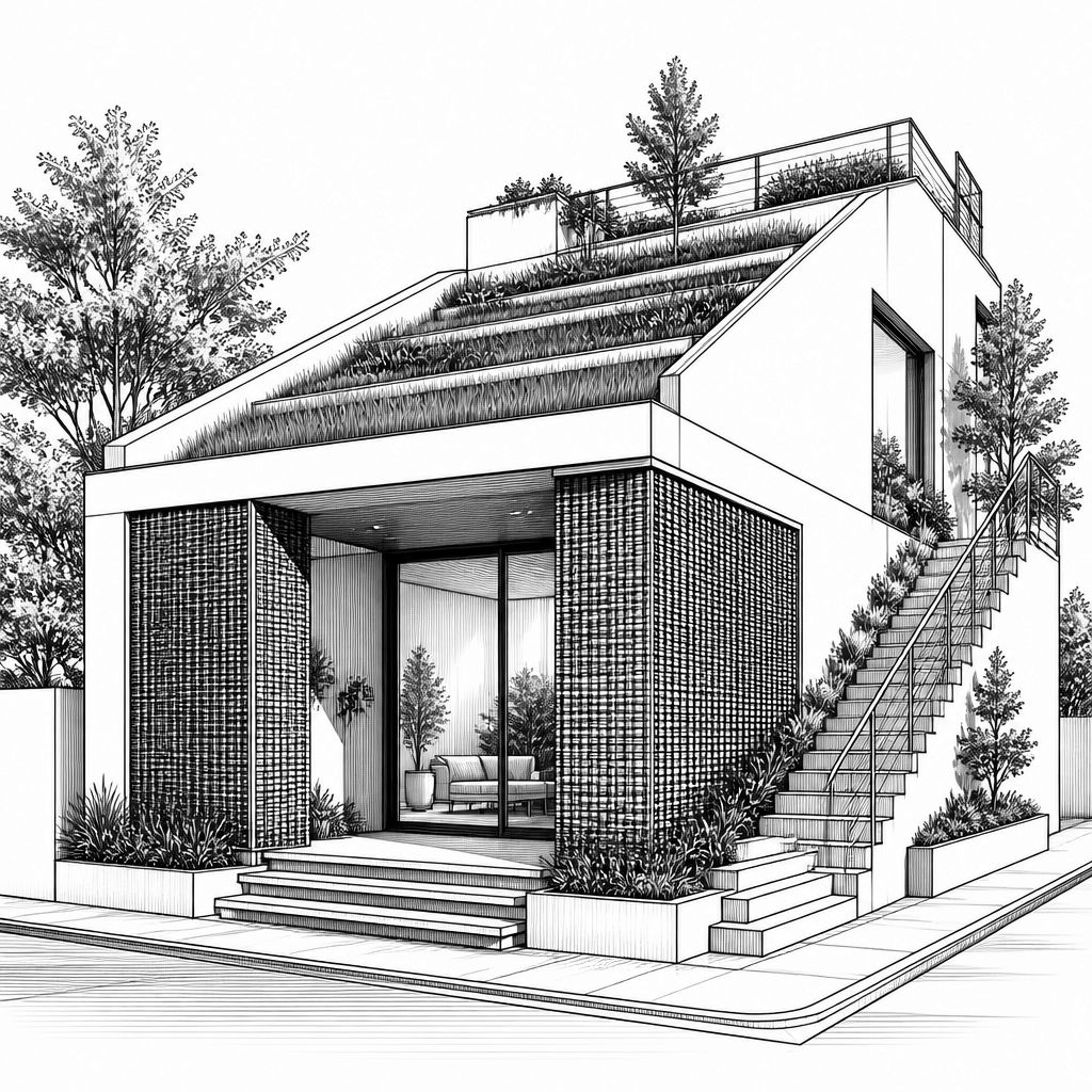 Split Mass Residence: Terrassen-Dachgärten verbinden Familie in Tangerang Split Mass Residence: Terrassen-Dachgärten verbinden Familie in Tangerang