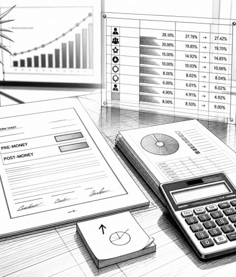 ai-startup-pre-money-dilution-cap-table-scenario
