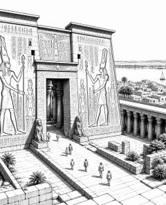 ai-temple-of-edfu-horus-pylon