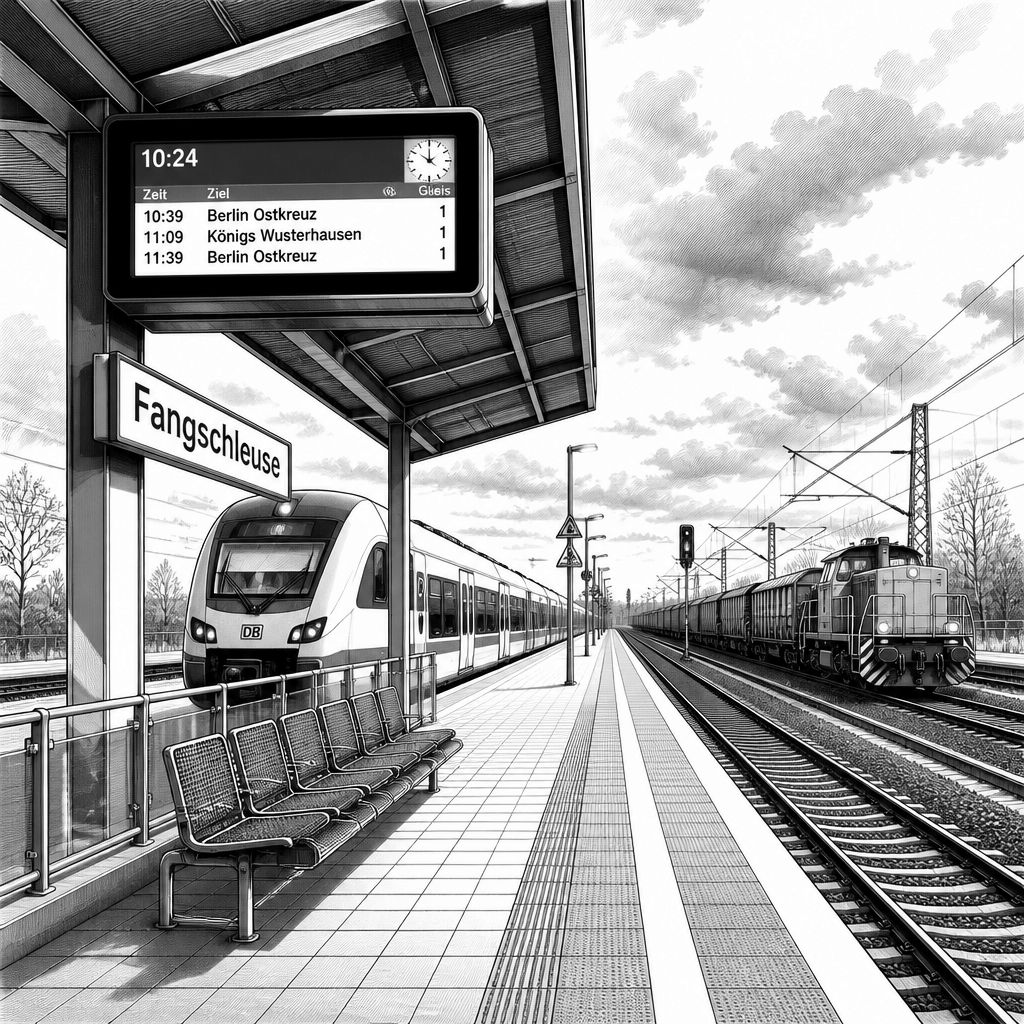 Tesla-Werk Grünheide: Neuer Bahnhof Fangschleuse erhöht Kapazität für RE1 Tesla-Werk Grünheide: Neuer Bahnhof Fangschleuse erhöht Kapazität für RE1