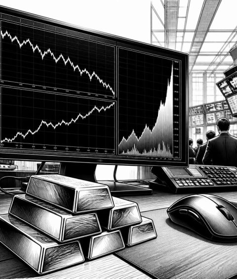 ai-us-boersen-uneinheitlich-gold-hoch