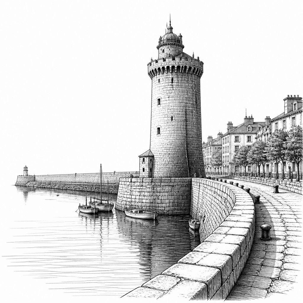 Vieux Port in La Rochelle: Türme, Quais und das Hafenbecken im Überblick Vieux Port in La Rochelle: Türme, Quais und das Hafenbecken im Überblick