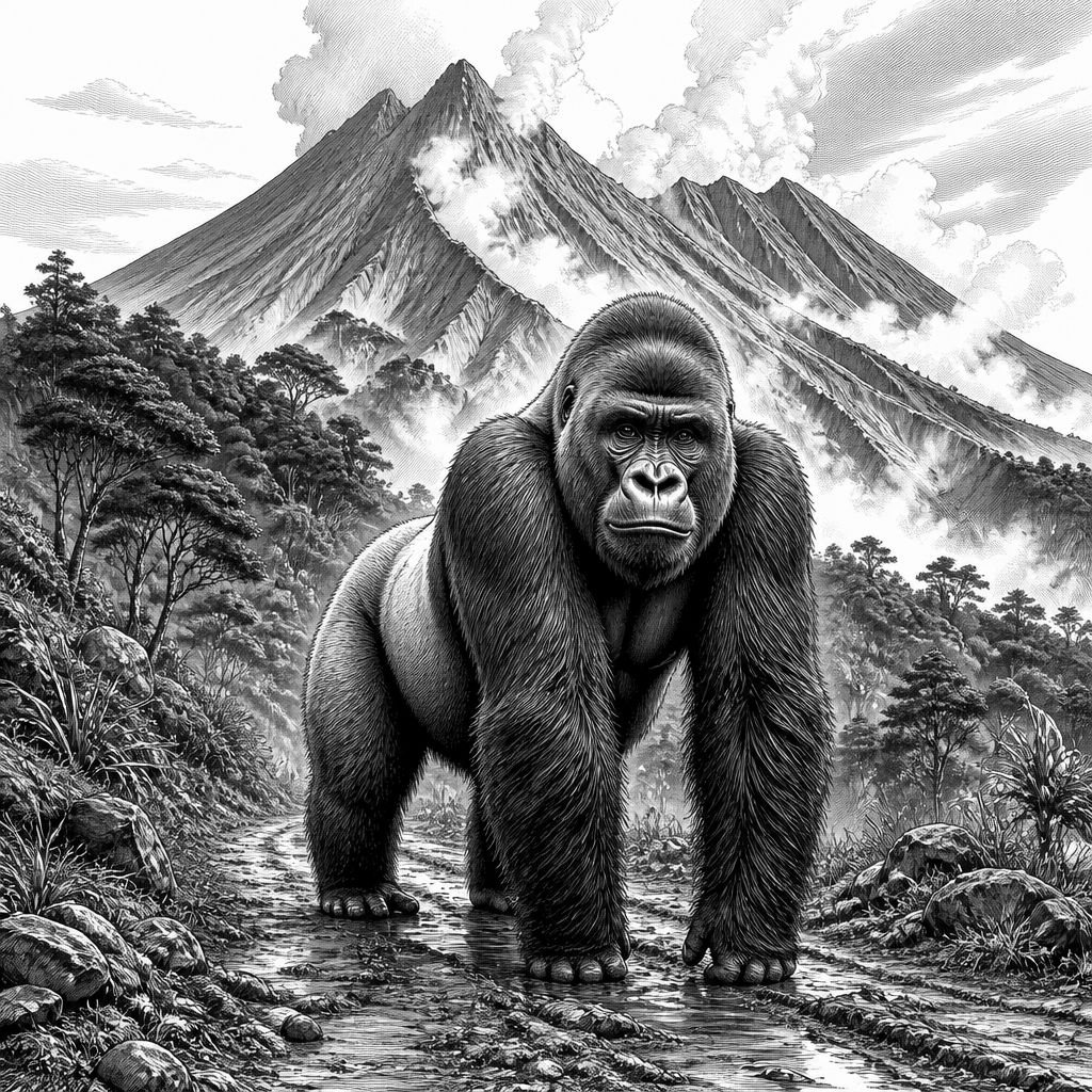 Volcanoes National Park bei Musanze: Vulkanlandschaft, Berggorillas und Fossey-Erbe Volcanoes National Park bei Musanze: Vulkanlandschaft, Berggorillas und Fossey-Erbe