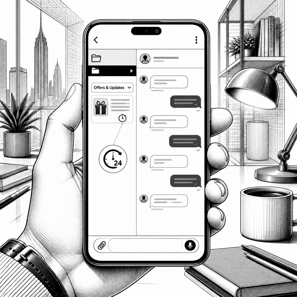 WhatsApp führt „Offers & Updates“-Ordner ein: Business-Nachrichten nach 24 Stunden ausgelagert WhatsApp führt „Offers & Updates“-Ordner ein: Business-Nachrichten nach 24 Stunden ausgelagert