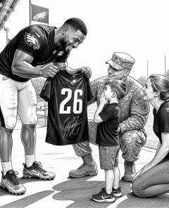 eagles-trainingcamp-saquon-barkley-militaerfamilie