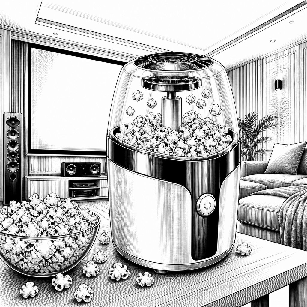 Heiße-Luft-Popcornmaschine für Heimkino: frisches Popcorn in rund drei Minuten Heiße-Luft-Popcornmaschine für Heimkino: frisches Popcorn in rund drei Minuten