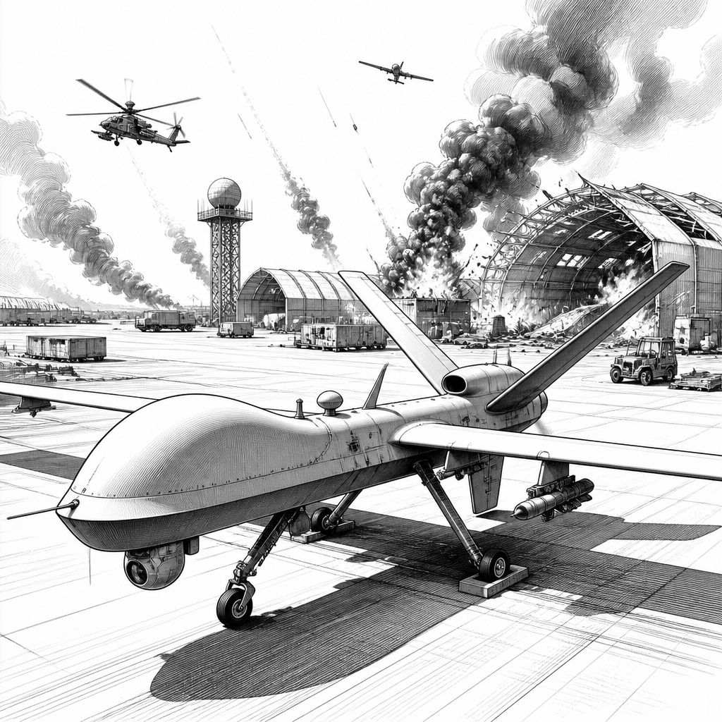 Iran meldet Angriff auf US-Basis in Bahrain nach US-Schlägen: Eskalation mit Drohnen- und Hubschrauberfokus Iran meldet Angriff auf US-Basis in Bahrain nach US-Schlägen: Eskalation mit Drohnen- und Hubschrauberfokus