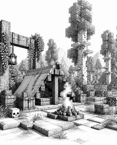 minecraft-26-40-abandoned-camp-dappled-forest