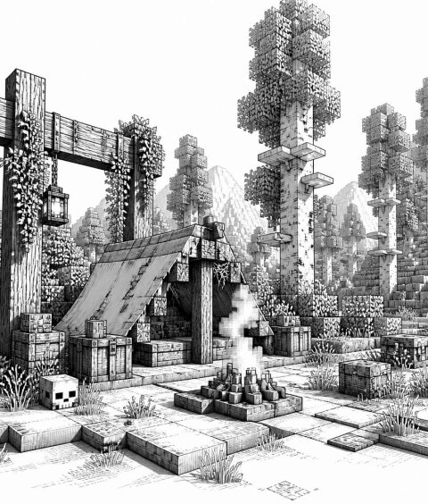 minecraft-26-40-abandoned-camp-dappled-forest
