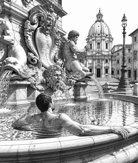 rom-450-euro-strafe-urlauber-brunnen-badet