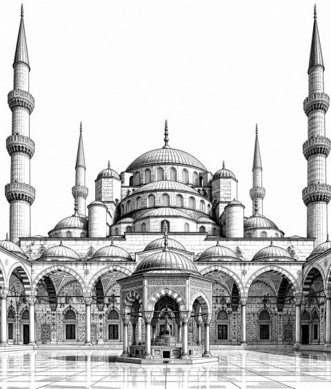 sultanahmet-camii-osmanische-kuppeln-blaue-fliesen
