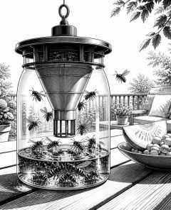 wespenfalle-ohne-gift-lockstoff-lebendfang-balkon-garten