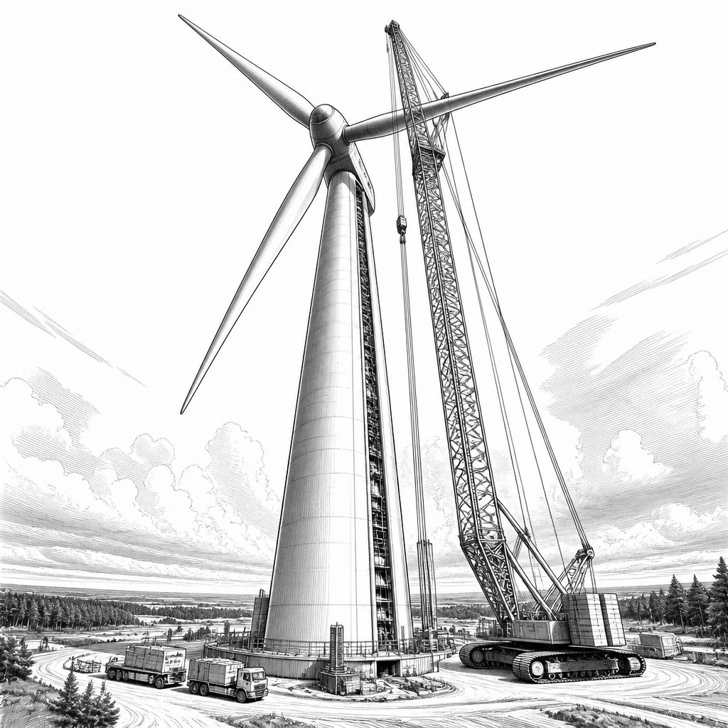 365 Meter: Höchstes Windrad der Welt erreicht Endhöhe in Schipkau 365 Meter: Höchstes Windrad der Welt erreicht Endhöhe in Schipkau