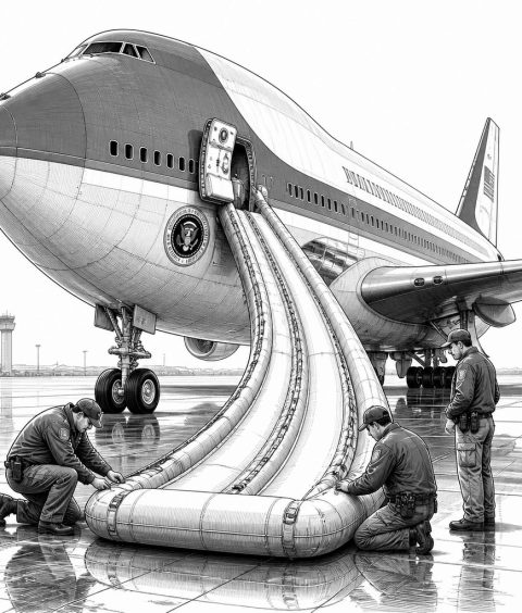 abflug-trump-dallas-sicherheitscheck-notrutsche-air-force-one