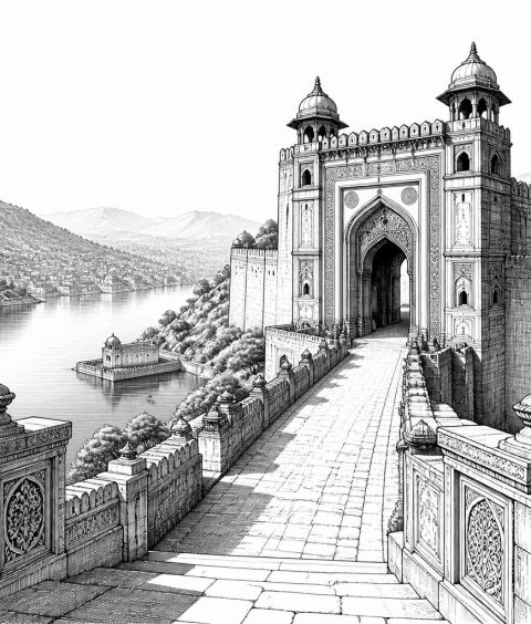 ai-amer-fort-jaipur-rajput-unesco