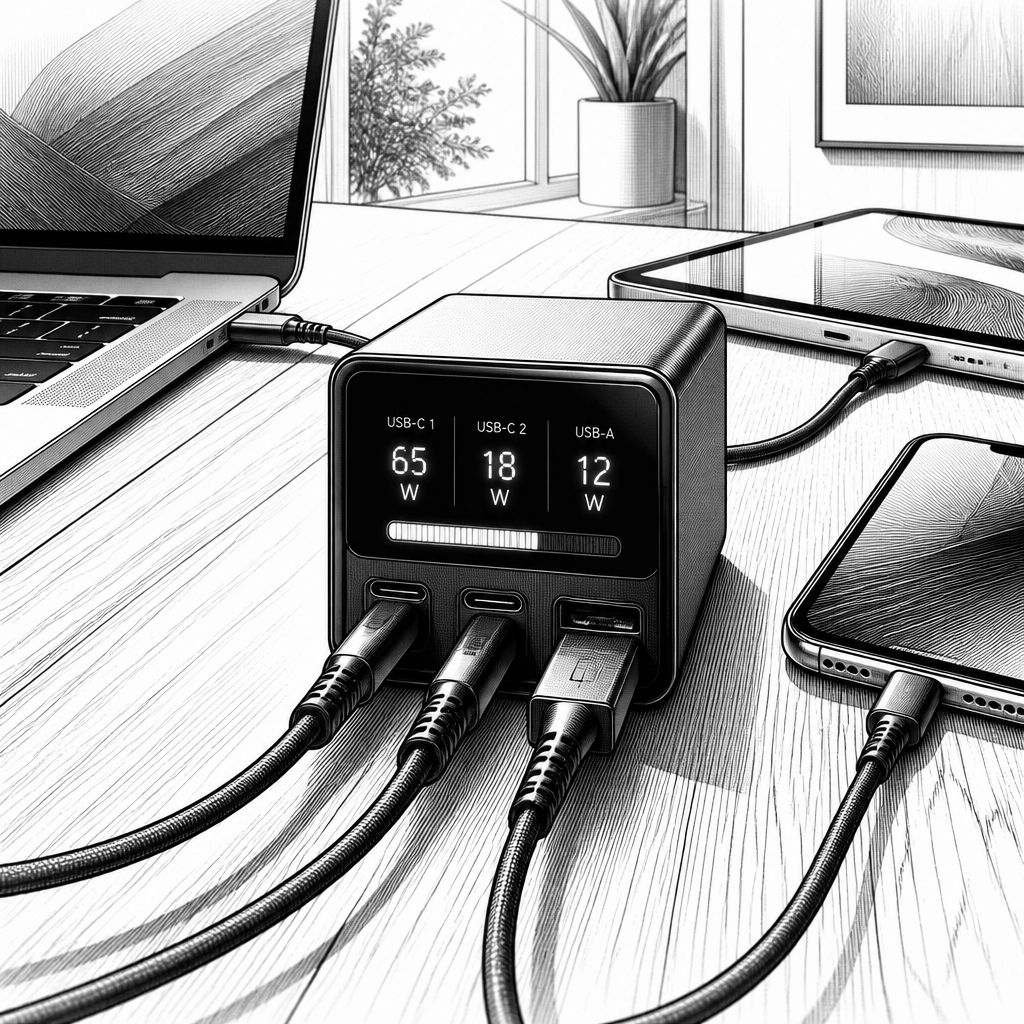 Anker 100-W-GaN-Ladegerät mit Smart Display: 49,97 Euro für drei Ports Anker 100-W-GaN-Ladegerät mit Smart Display: 49,97 Euro für drei Ports