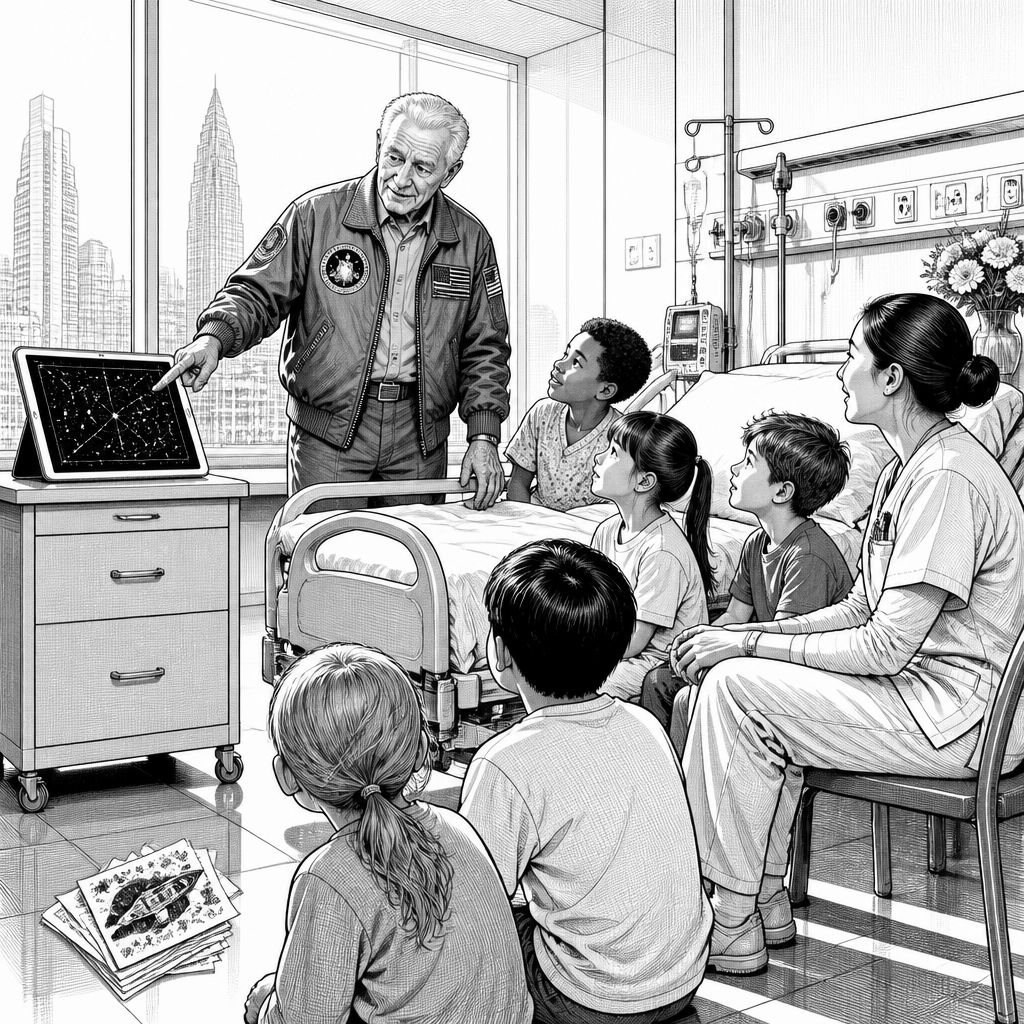 Astronaut besucht Kinderklinik in Atlanta: Raumfahrtgeschichten als Mutmacher Astronaut besucht Kinderklinik in Atlanta: Raumfahrtgeschichten als Mutmacher