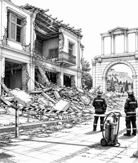 ai-athens-plaka-explosion-damage