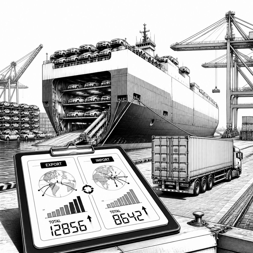 Deutsche Autoexporte schrumpfen, Importe wachsen deutlich: Destatis-Zahlen im Überblick Deutsche Autoexporte schrumpfen, Importe wachsen deutlich: Destatis-Zahlen im Überblick