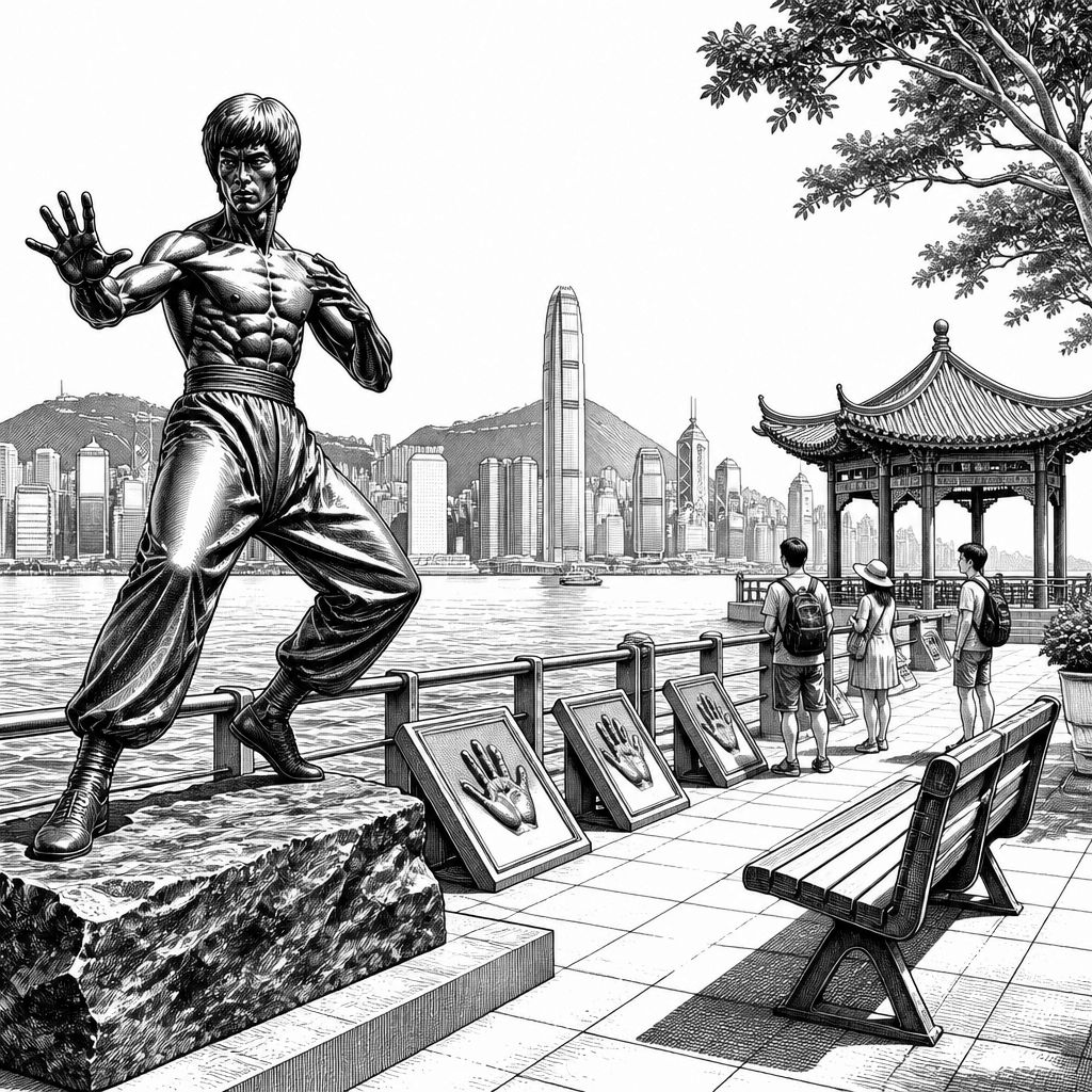 Avenue of Stars in Hongkong: Filmgeschichte am Victoria Harbour Avenue of Stars in Hongkong: Filmgeschichte am Victoria Harbour