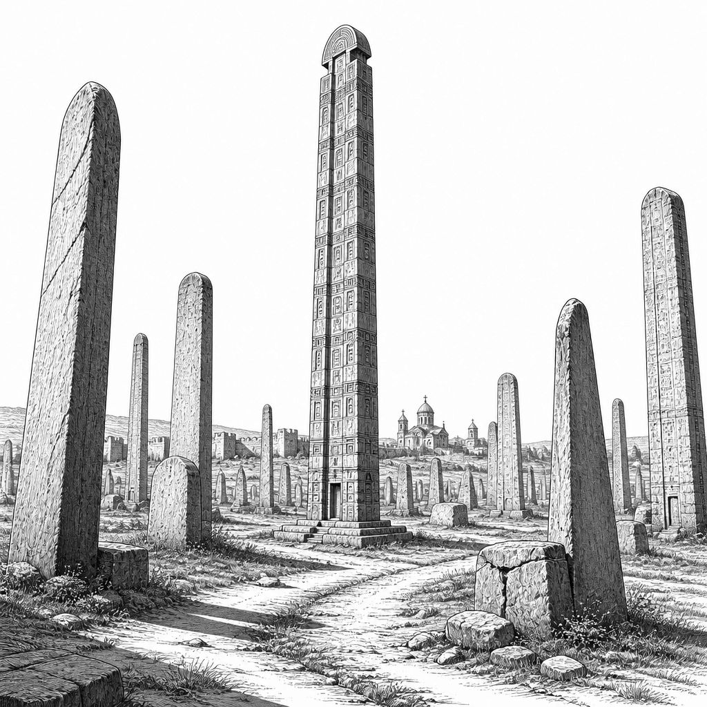 Axum Stelae: UNESCO-Steinmonumente des Aksumitischen Reiches in Äthiopien Axum Stelae: UNESCO-Steinmonumente des Aksumitischen Reiches in Äthiopien
