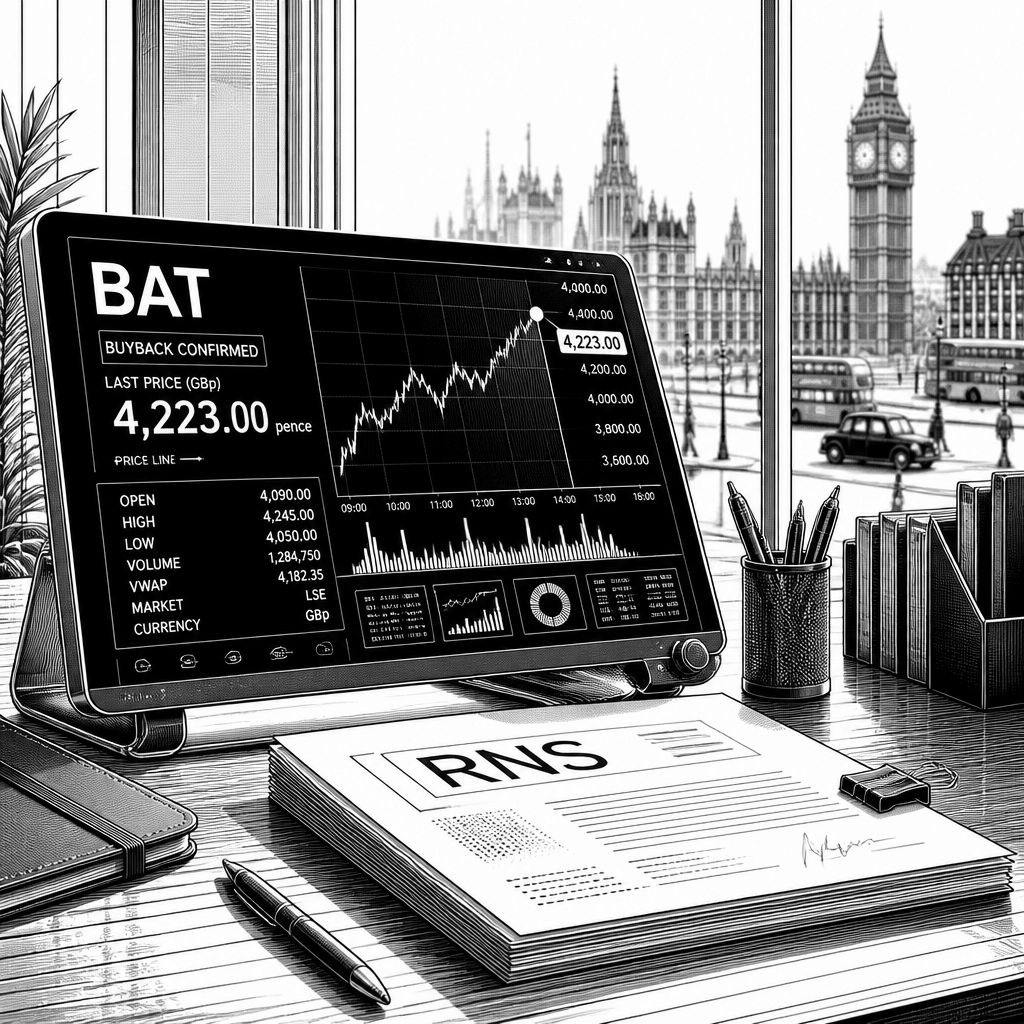 BAT-Aktie bei 4.223 Pence: Rückkauf von 600.000 Aktien im Fokus BAT-Aktie bei 4.223 Pence: Rückkauf von 600.000 Aktien im Fokus