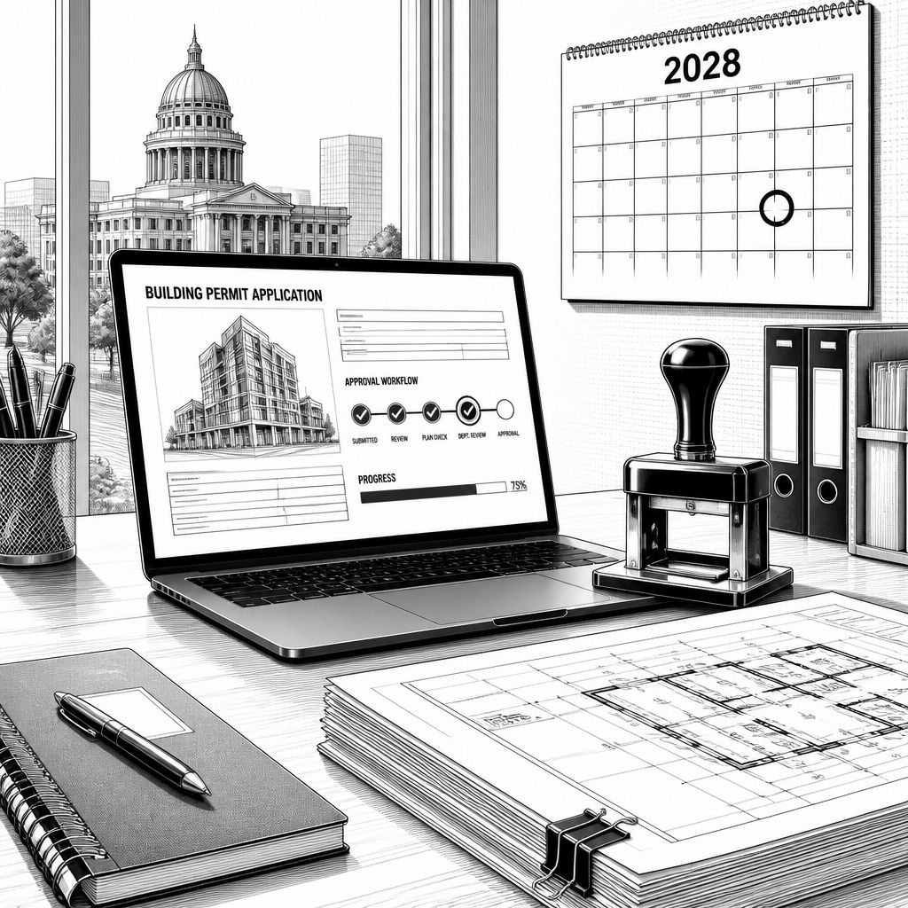Digitaler Bauantrag bis 2028: Planungswende gegen hohe Baukosten Digitaler Bauantrag bis 2028: Planungswende gegen hohe Baukosten
