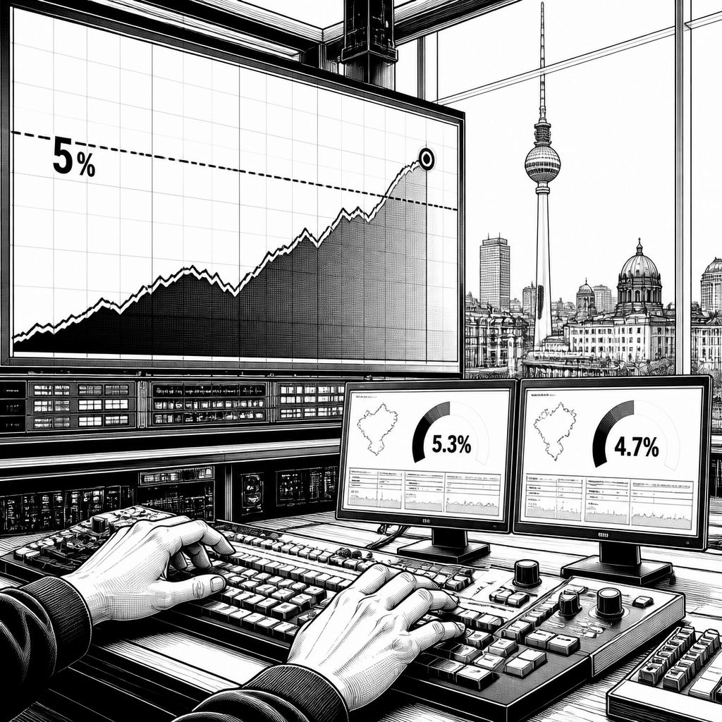 ARD- und ZDF-Hochrechnungen: BSW knapp an der Fünf-Prozent-Hürde ARD- und ZDF-Hochrechnungen: BSW knapp an der Fünf-Prozent-Hürde