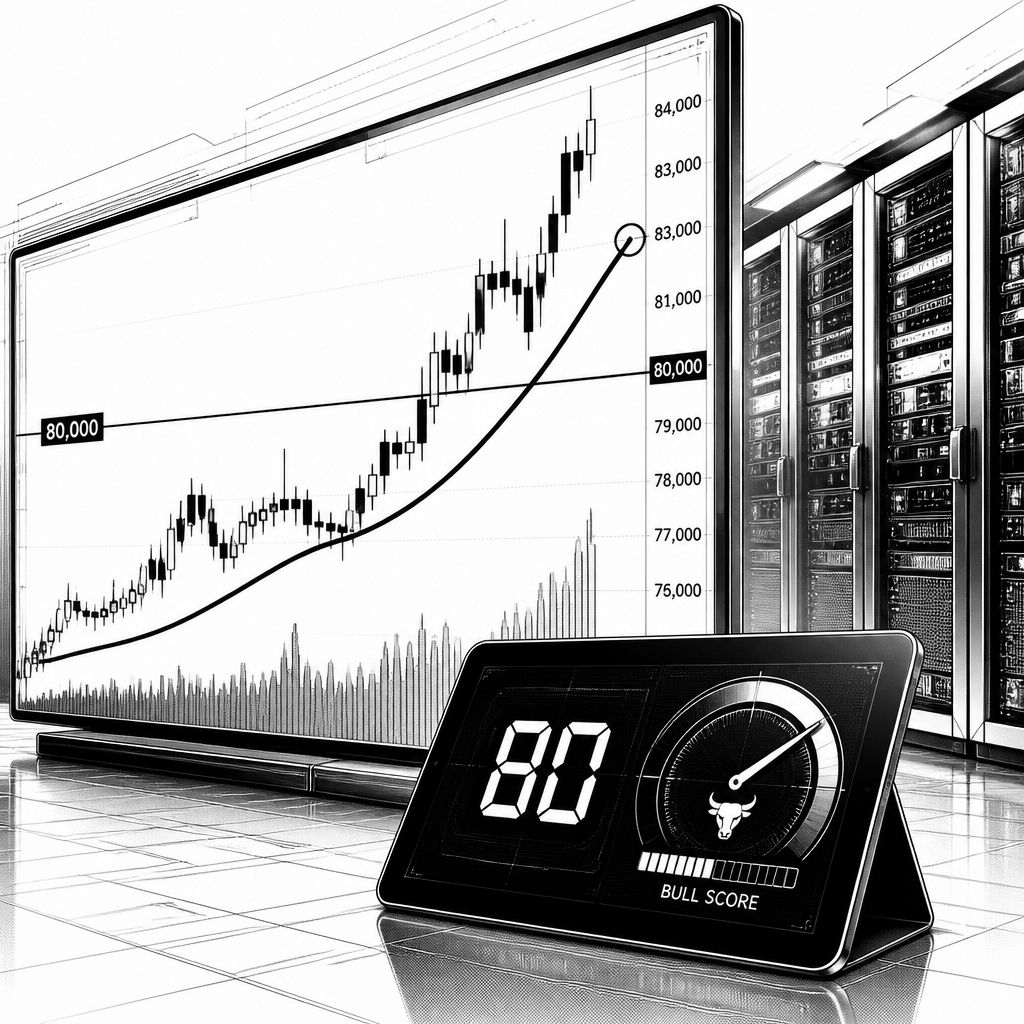 Bitcoin über 80.000 US-Dollar: Bull-Score springt und Rally treibt Zuflüsse Bitcoin über 80.000 US-Dollar: Bull-Score springt und Rally treibt Zuflüsse