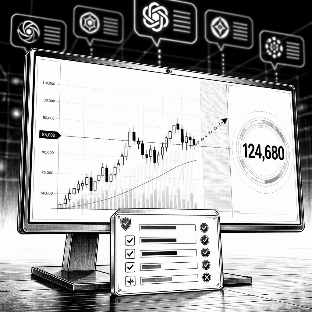 Acht KI-Chatbots sagen den Bitcoin-Preis bis 31.12.2026 voraus Acht KI-Chatbots sagen den Bitcoin-Preis bis 31.12.2026 voraus