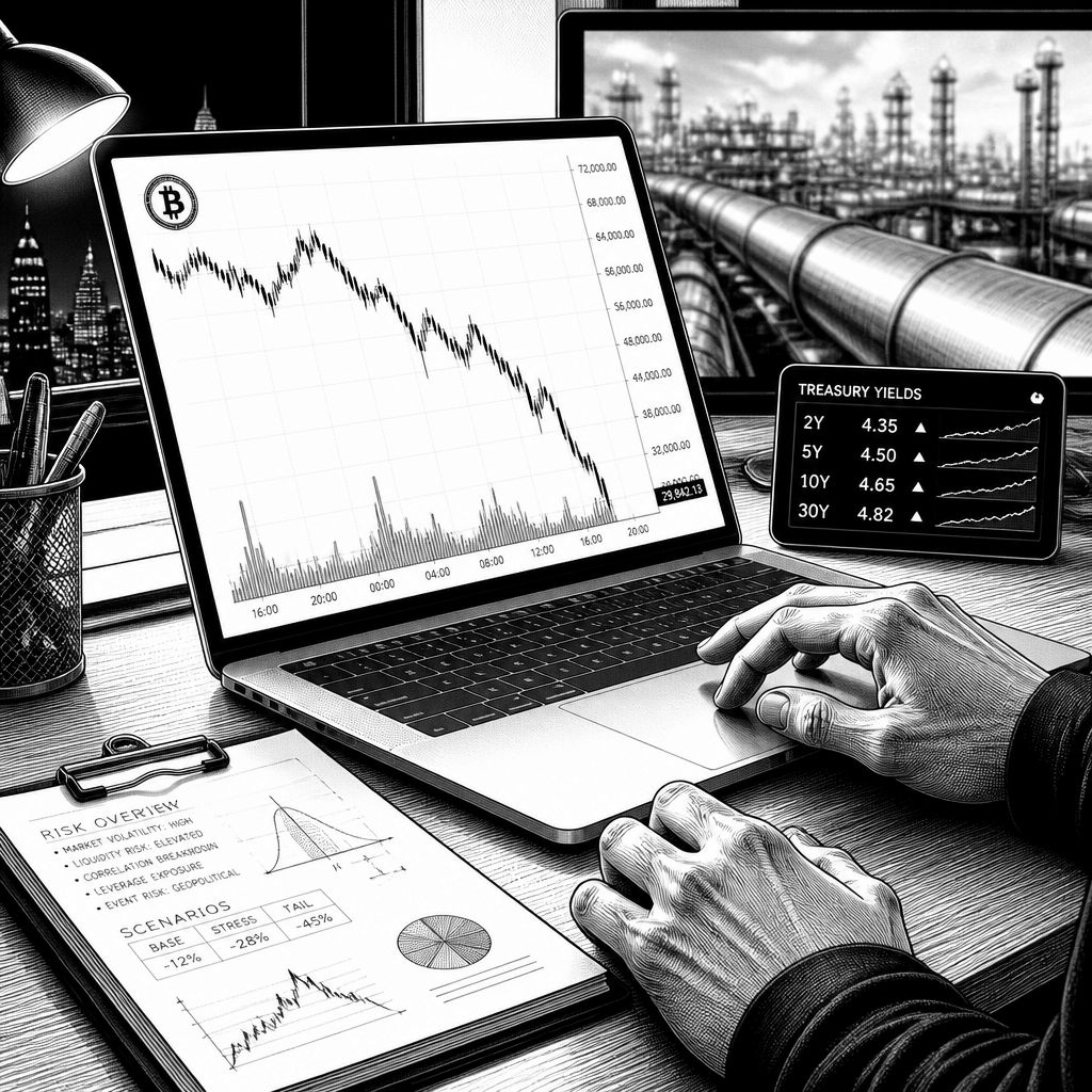 Bitcoin fällt wegen Öl- und Zins-Schock: Was hinter dem Rückgang steckt Bitcoin fällt wegen Öl- und Zins-Schock: Was hinter dem Rückgang steckt