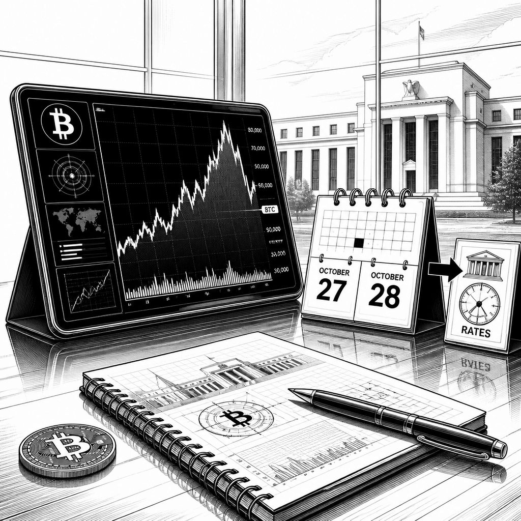 Bitcoin im Oktober 2026: Fed-Entscheidung, ETF-Abflüsse und Kursrisiko im Blick Bitcoin im Oktober 2026: Fed-Entscheidung, ETF-Abflüsse und Kursrisiko im Blick