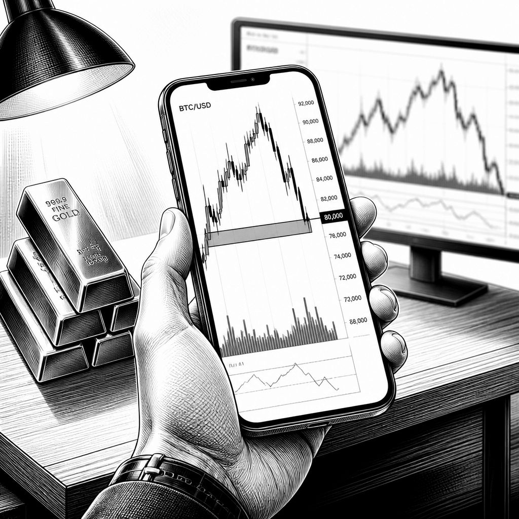 Bitcoin vs. Gold: Pullback beginnt, entscheidende Zonen um 80.000 USD Bitcoin vs. Gold: Pullback beginnt, entscheidende Zonen um 80.000 USD