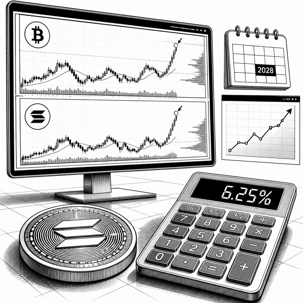 Bitcoin- und Solana-Ausblick: Halving, Staking-Rendite und der Weg zu neuen Hochs Bitcoin- und Solana-Ausblick: Halving, Staking-Rendite und der Weg zu neuen Hochs