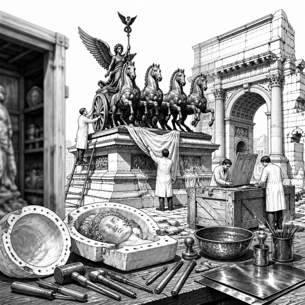 Als die Quadriga verschwand: Der DDR-Wiederaufbau des Brandenburger Tors Als die Quadriga verschwand: Der DDR-Wiederaufbau des Brandenburger Tors