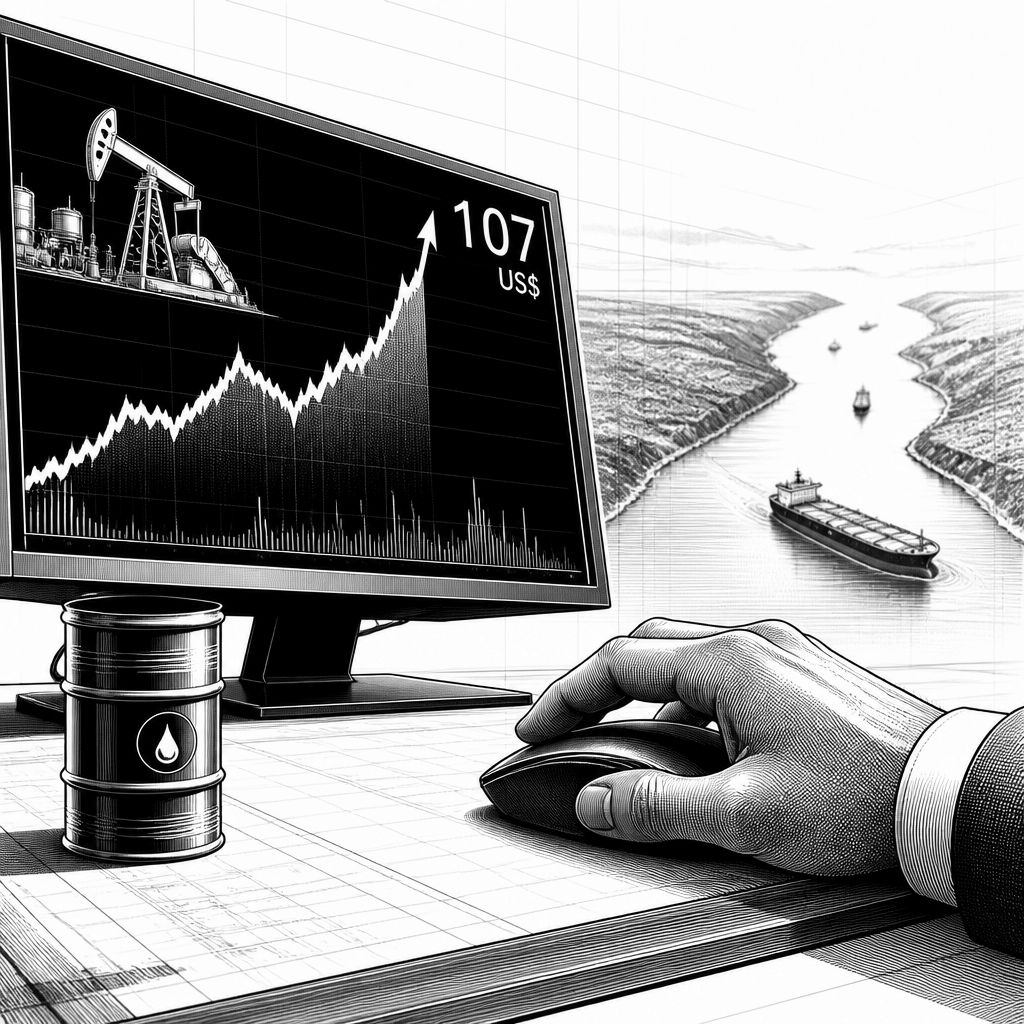 Brent-Öl zieht kräftig an: Kurs nähert sich 107 US-Dollar Brent-Öl zieht kräftig an: Kurs nähert sich 107 US-Dollar