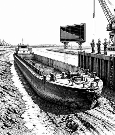 ai-bundesbank-duerre-rhein-niedrigwasser-logistik