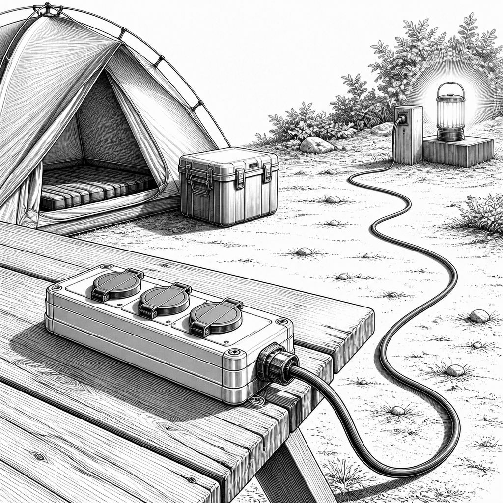 Günstiger kaufen: Camping-Kabeltrommel für Garten und Zeltplatz Günstiger kaufen: Camping-Kabeltrommel für Garten und Zeltplatz
