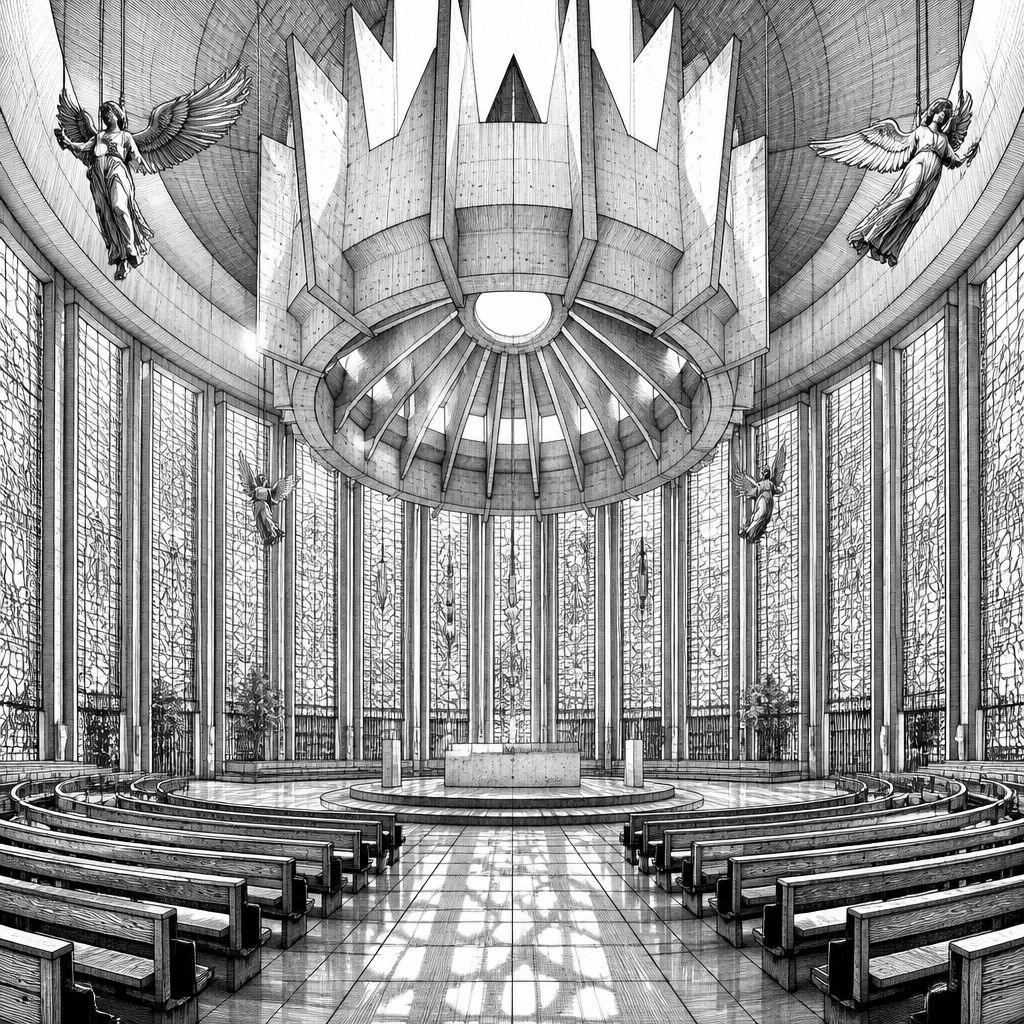 Catedral Metropolitana de Brasilia: Niemeyers Betonkrone und Licht im Inneren Catedral Metropolitana de Brasilia: Niemeyers Betonkrone und Licht im Inneren