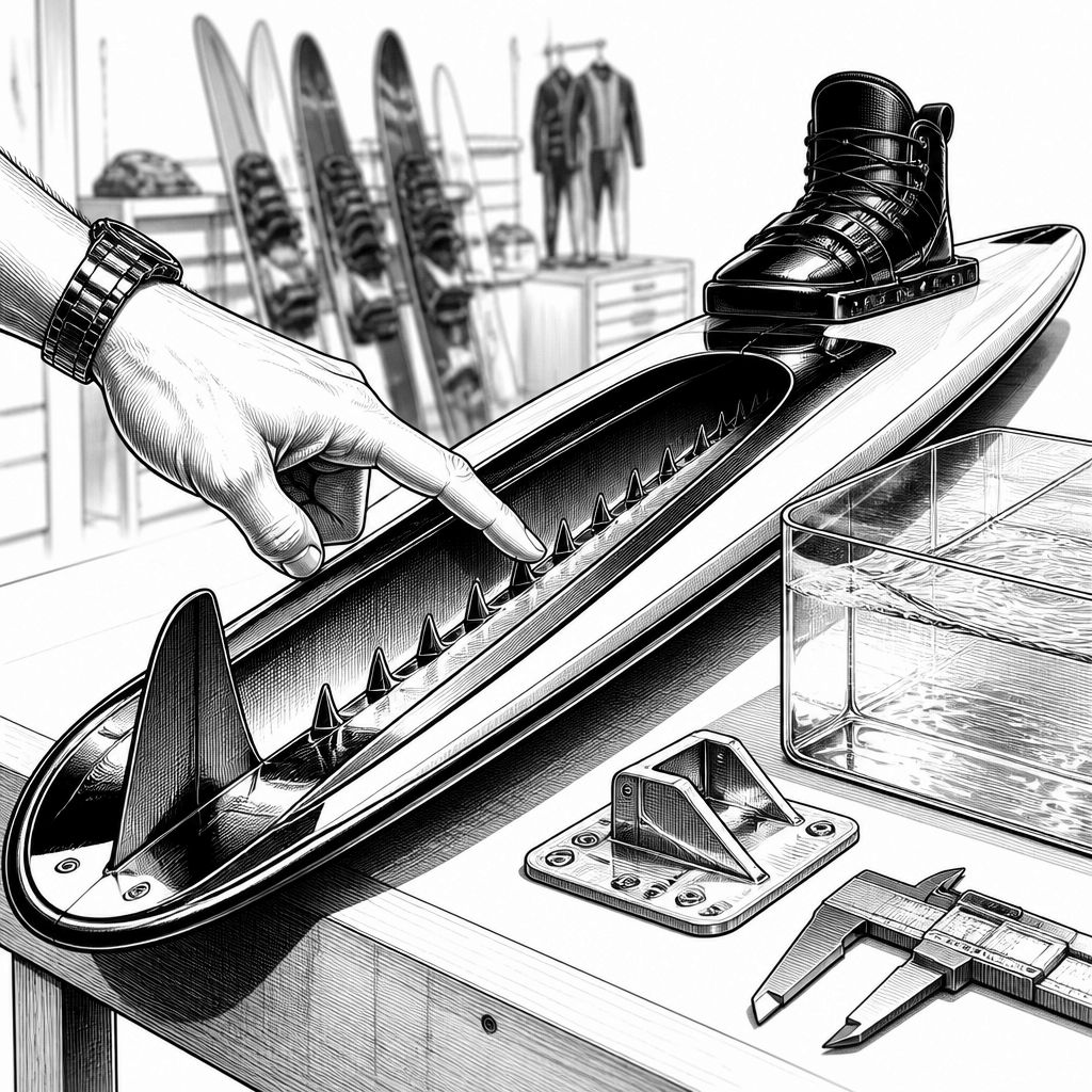 Connelly Carbon V Slalom-Wasserski 65 Zoll: leichter Carbonkern und V-Tech-Stepbase im Detail Connelly Carbon V Slalom-Wasserski 65 Zoll: leichter Carbonkern und V-Tech-Stepbase im Detail