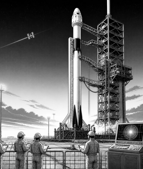 ai-crew-13-nasa-falcon-dragon-launch-pad