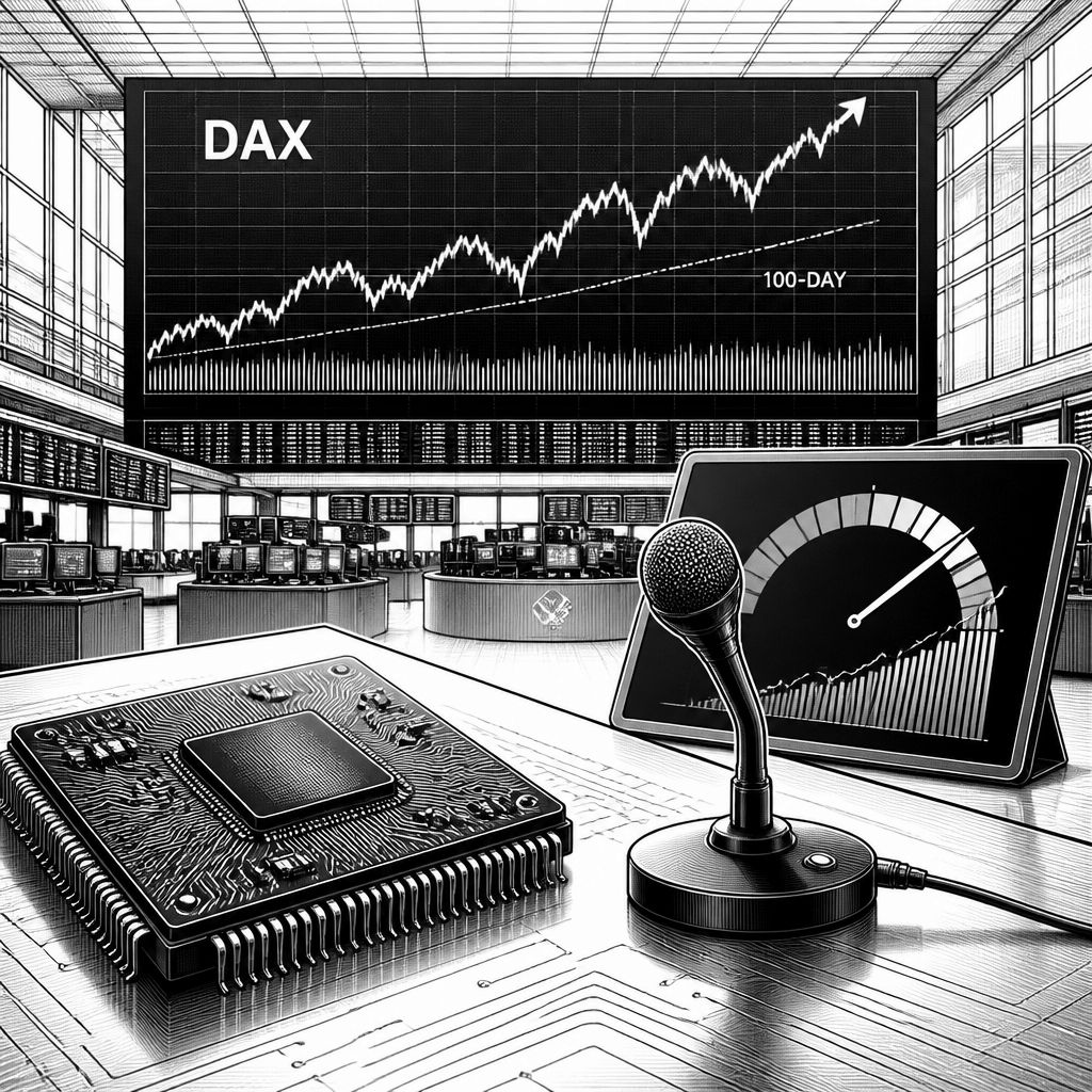 DAX bleibt leicht über 100-Tage-Linie vor Fed-Entscheidung: KI-Aktien gefragt DAX bleibt leicht über 100-Tage-Linie vor Fed-Entscheidung: KI-Aktien gefragt