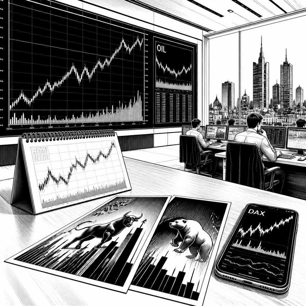 DAX legt zu: Sinkende Ölpreise und Wahlfokus treiben den deutschen Markt DAX legt zu: Sinkende Ölpreise und Wahlfokus treiben den deutschen Markt