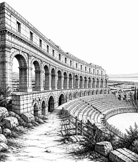 ai-el-jem-amphitheatre-oval-stone