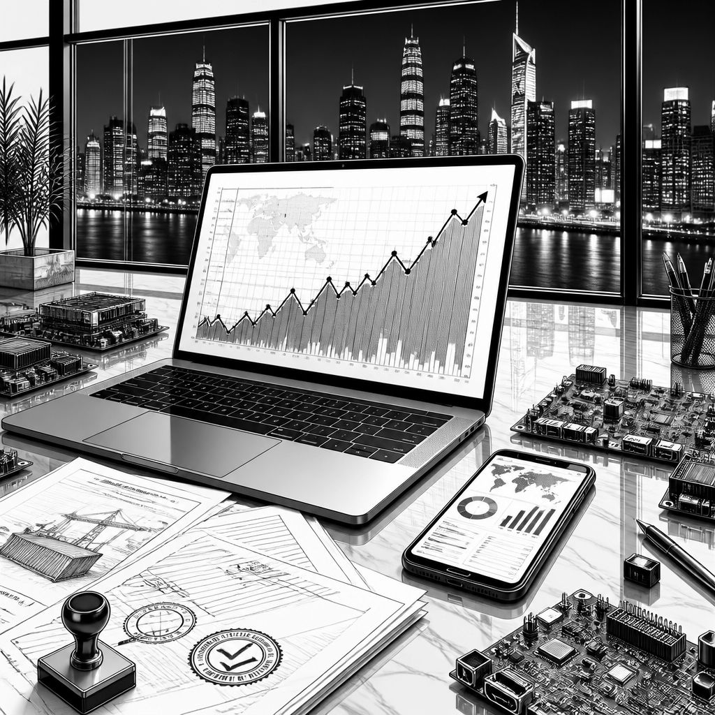Elektro- und Digitalexporte starten mit kräftigem Exportplus ins zweite Halbjahr Elektro- und Digitalexporte starten mit kräftigem Exportplus ins zweite Halbjahr
